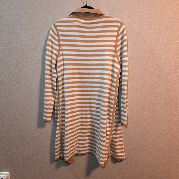 Chicos Solid-Striped Reversible Cardigan - Picture 3 of 8